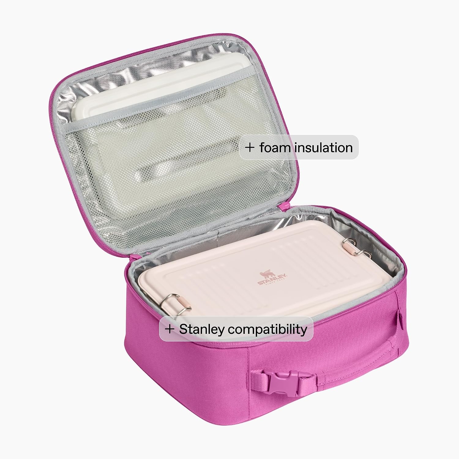 image:imageSTANLEY Assembly Lunch Box 35L Insulated Lunch Bag Dark BlossomDark Blossom