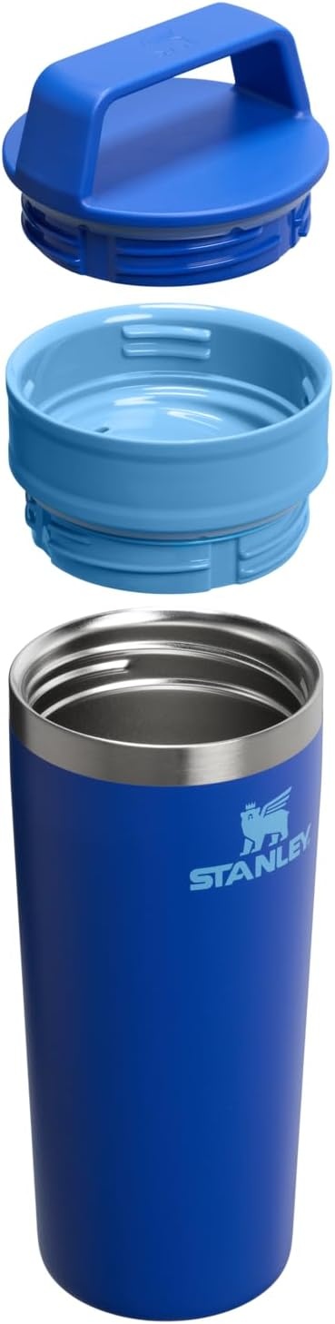 image:imageSTANLEY Cafe To Go Travel Mug 16 oz Leakproof TwoPart Drink Through Lid Tumbler Cup for Coffee Tea and Drinks Insulated Stainless Steel Coffee Mug BPAFree Cobalt