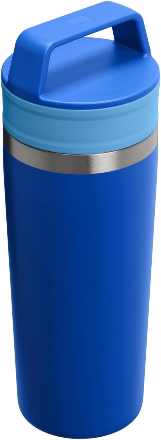 image:imageSTANLEY Cafe To Go Travel Mug 16 oz Leakproof TwoPart Drink Through Lid Tumbler Cup for Coffee Tea and Drinks Insulated Stainless Steel Coffee Mug BPAFree Cobalt