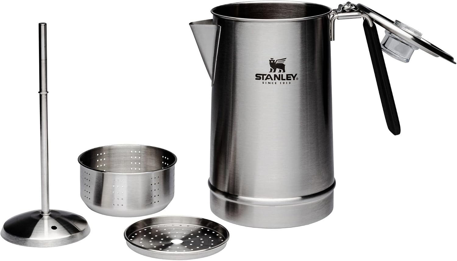 image:imageSTANLEY Coffee Percolator Wide Mouth Coffee Press Large Capacity Ergonomic Handle Dishwasher Safe11QT