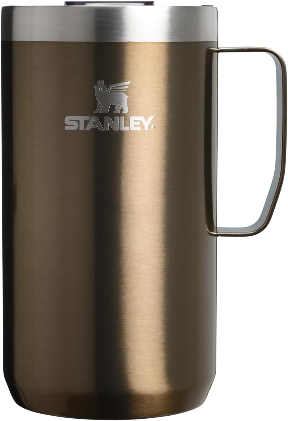 image:imageSTANLEY Everyday Camp Mug 24oz Drink Through Lid Cup for Coffee Tea and Drinks Insulated Stainless Steel Coffee Mug BPAFree Gunshine MetalGunmetal Shine