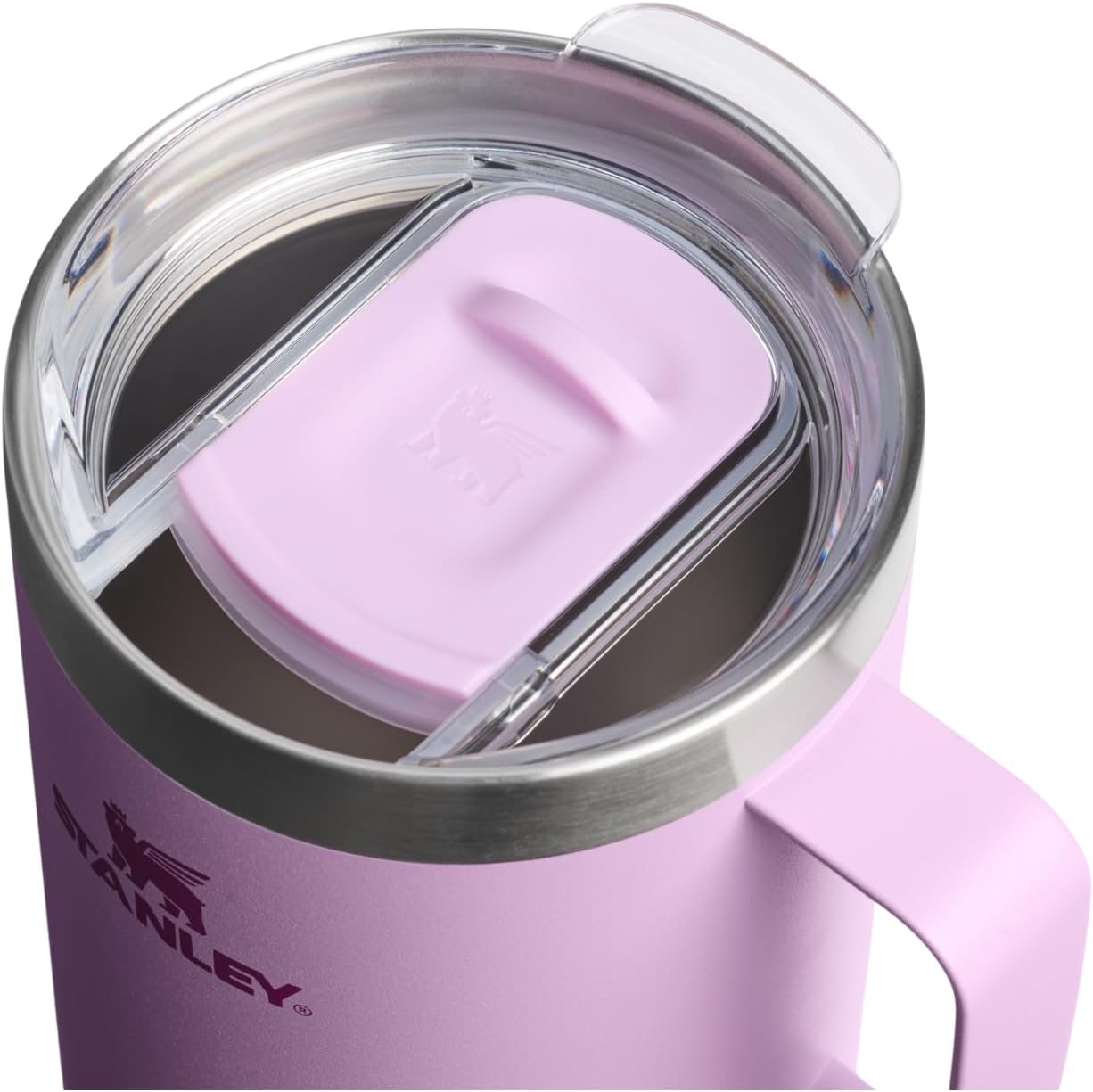 image:imageSTANLEY Everyday Camp Mug 24oz Drink Through Lid Cup for Coffee Tea and Drinks Insulated Stainless Steel Coffee Mug BPAFree Gunshine MetalSoft Orchid