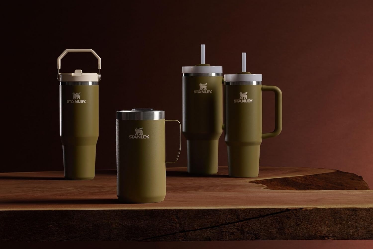 image:imageSTANLEY Everyday Camp Mug 24oz Drink Through Lid Cup for Coffee Tea and Drinks Insulated Stainless Steel Coffee Mug BPAFree Gunshine MetalThyme