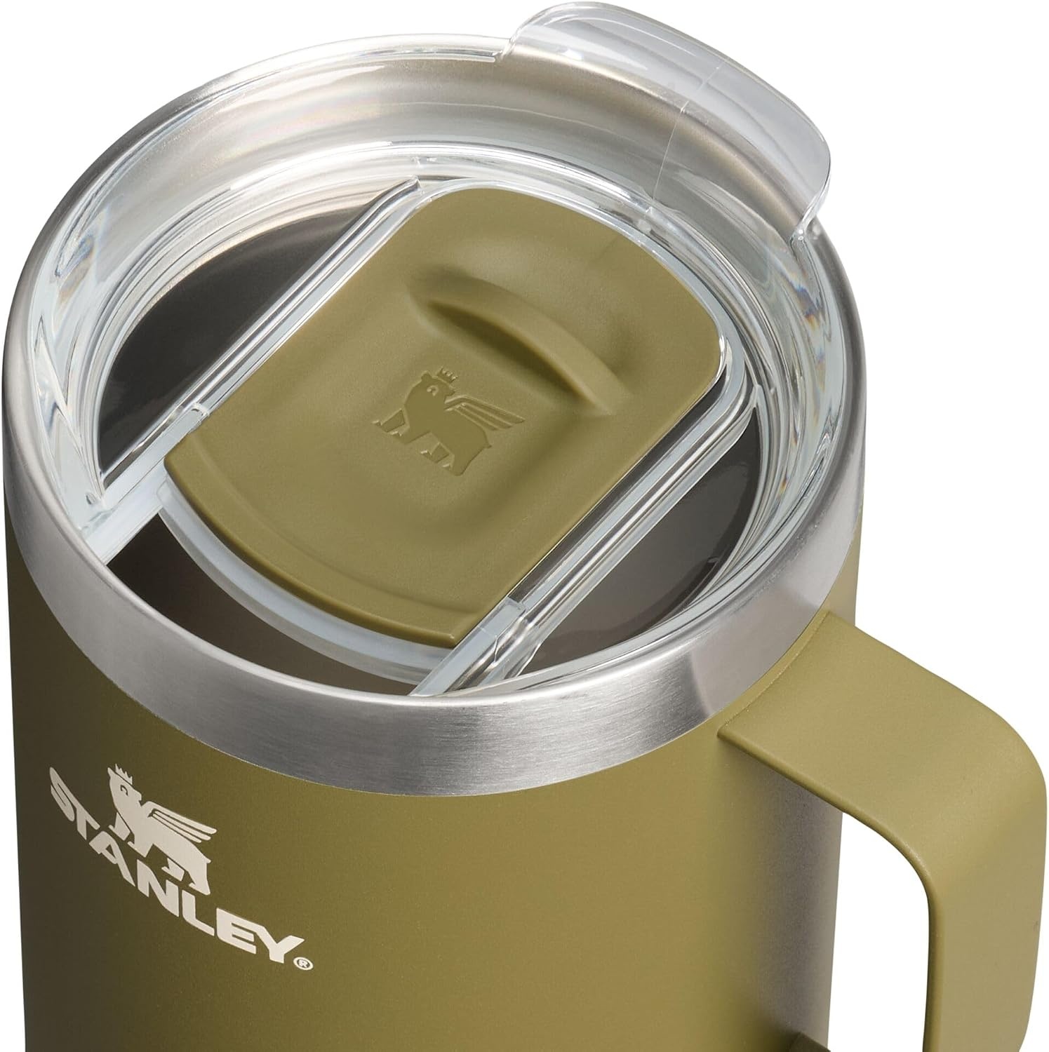 image:imageSTANLEY Everyday Camp Mug 24oz Drink Through Lid Cup for Coffee Tea and Drinks Insulated Stainless Steel Coffee Mug BPAFree Gunshine MetalThyme