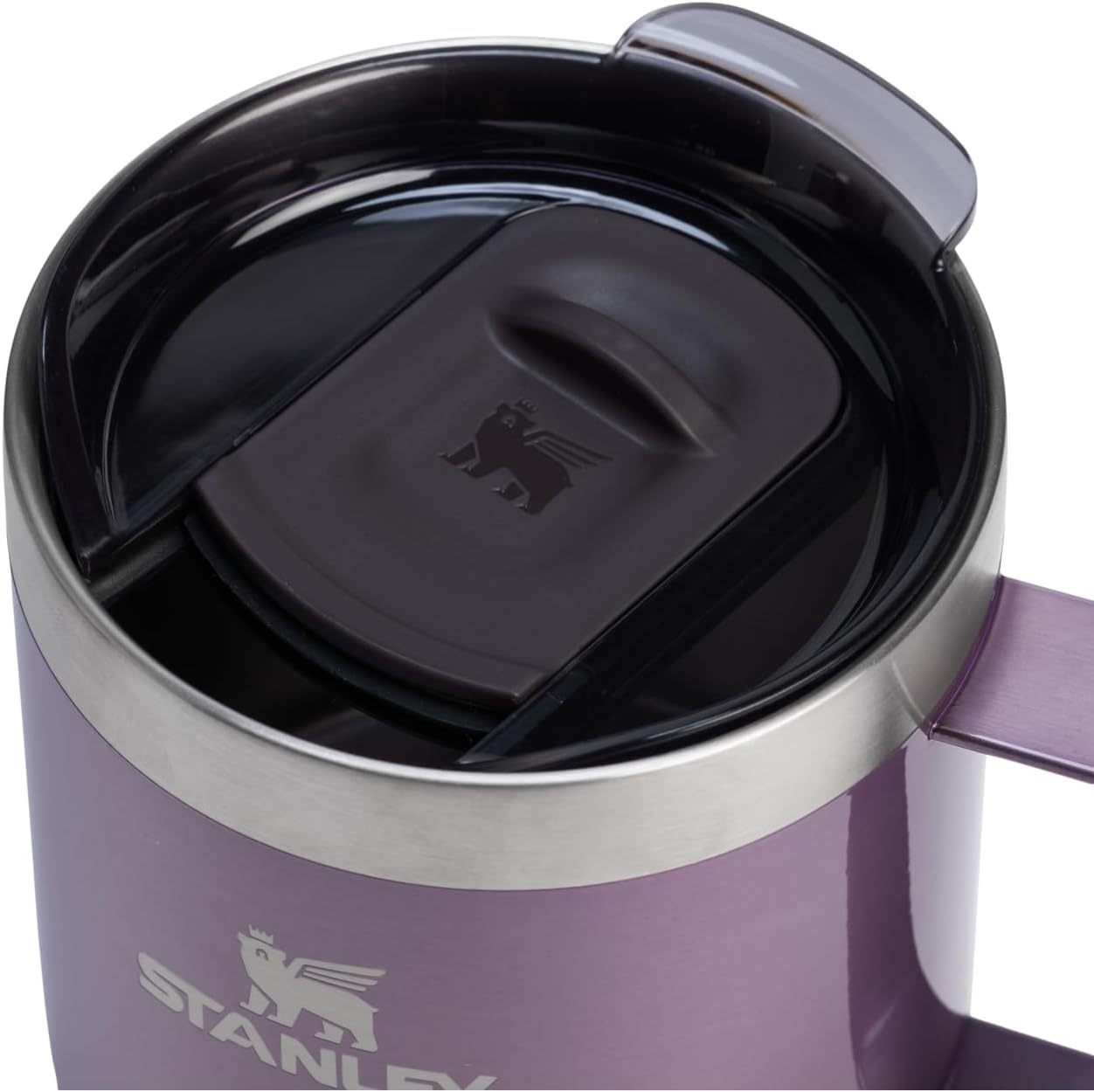 image:imageSTANLEY Everyday Camp Mug 24oz Drink Through Lid Cup for Coffee Tea and Drinks Insulated Stainless Steel Coffee Mug BPAFree Gunshine MetalWisteria Shine