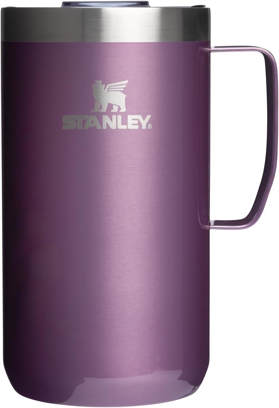 image:imageSTANLEY Everyday Camp Mug 24oz Drink Through Lid Cup for Coffee Tea and Drinks Insulated Stainless Steel Coffee Mug BPAFree Gunshine MetalWisteria Shine