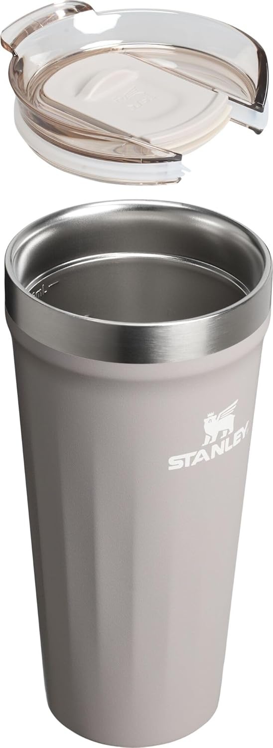 image:imageSTANLEY Everyday Tumbler 20 oz Press Fit Drink Through Lid Beverage Coffee and Cocktail Cup Insulated Stainless Steel Wine Glass BPAFree Ash