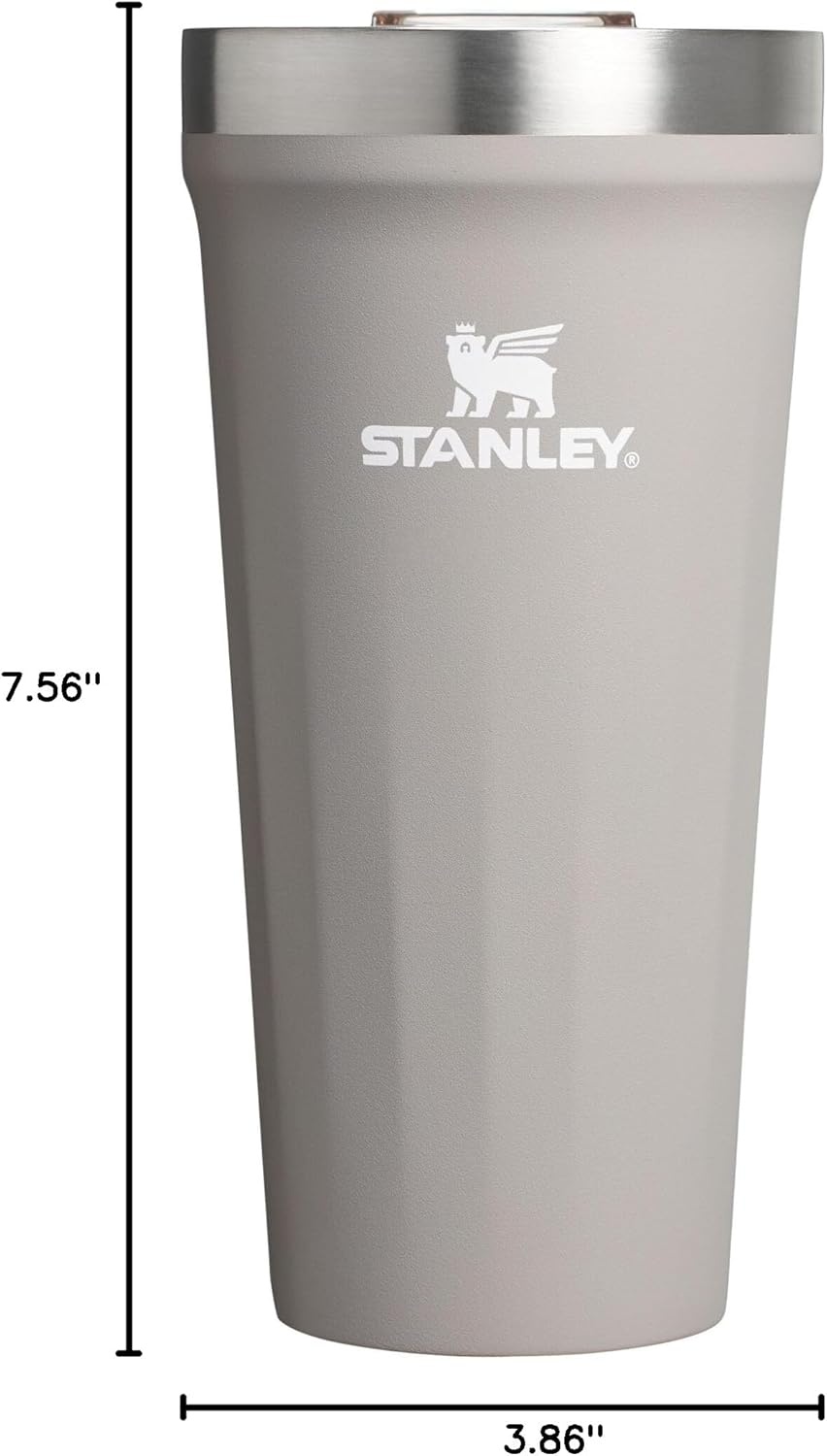 image:imageSTANLEY Everyday Tumbler 20 oz Press Fit Drink Through Lid Beverage Coffee and Cocktail Cup Insulated Stainless Steel Wine Glass BPAFree Ash