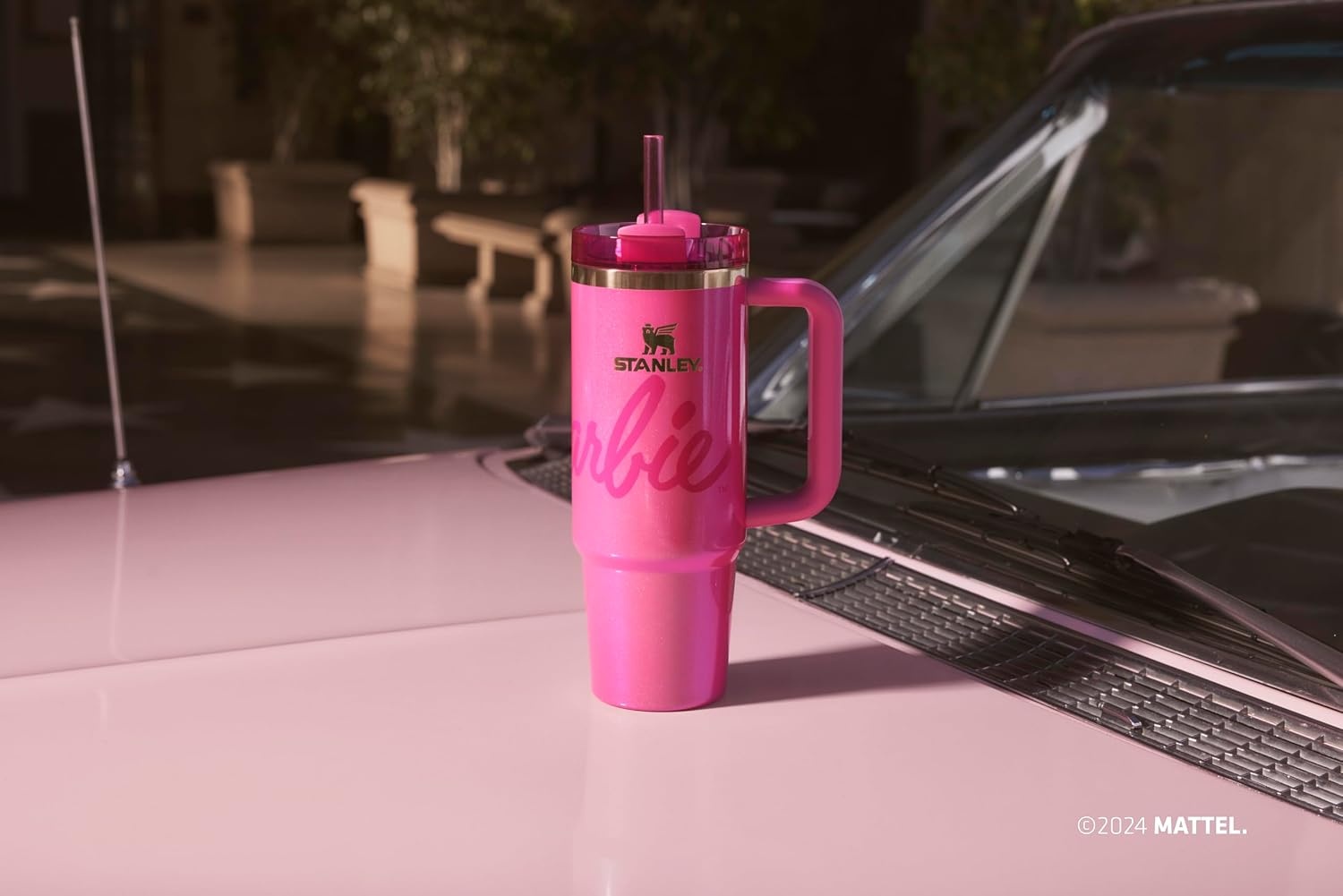 image:imageSTANLEY Quencher H20 Flow State Tumbler 30 oz Barbie Icon Handle and Straw 3Position Lid Cup Holder Compatible for Travel Insulated Stainless Steel Cup BPAFreeBarbie Icon 30 oz