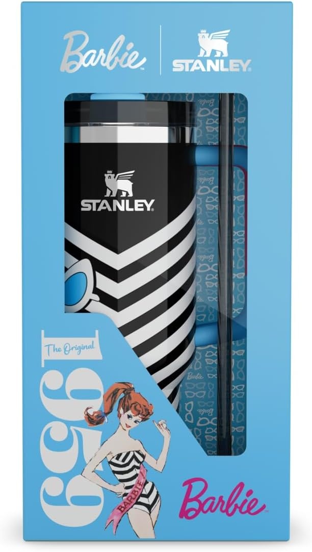 image:imageSTANLEY Quencher H20 Flow State Tumbler 30 oz Barbie Icon Handle and Straw 3Position Lid Cup Holder Compatible for Travel Insulated Stainless Steel Cup BPAFree1959 Original 40 oz