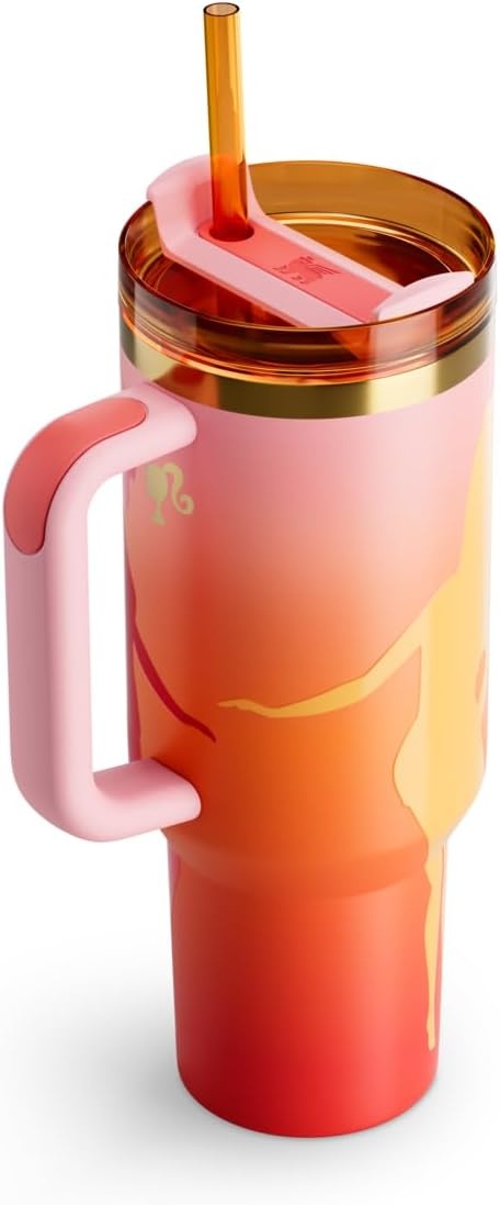 image:imageSTANLEY Quencher H20 Flow State Tumbler 30 oz Barbie Icon Handle and Straw 3Position Lid Cup Holder Compatible for Travel Insulated Stainless Steel Cup BPAFree60s Twist N Turn 40 oz