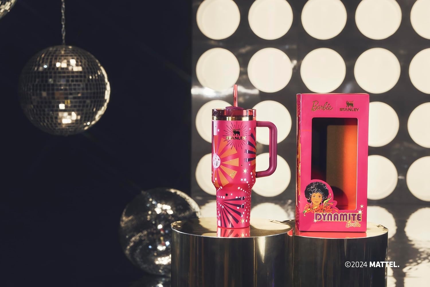 image:imageSTANLEY Quencher H20 Flow State Tumbler 30 oz Barbie Icon Handle and Straw 3Position Lid Cup Holder Compatible for Travel Insulated Stainless Steel Cup BPAFree80s Dynamite 40 oz