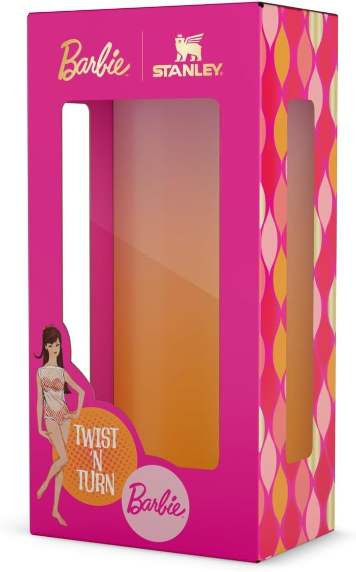 image:imageSTANLEY Quencher H20 Flow State Tumbler 30 oz Barbie Icon Handle and Straw 3Position Lid Cup Holder Compatible for Travel Insulated Stainless Steel Cup BPAFree60s Twist N Turn 40 oz