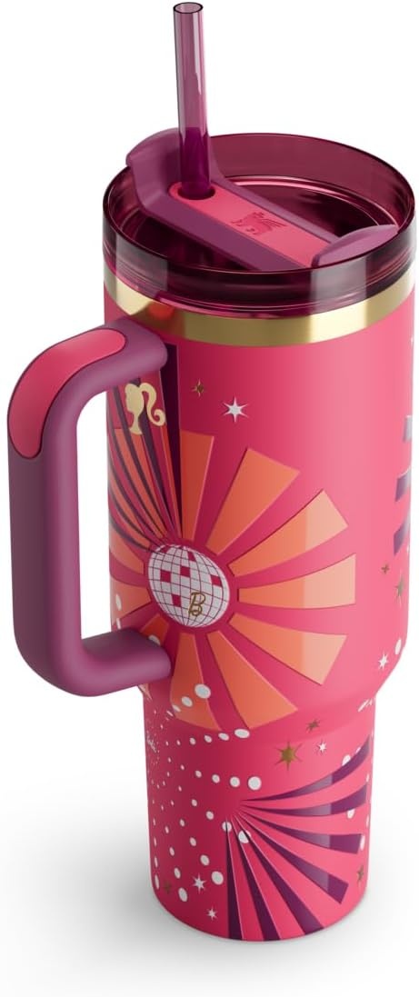 image:imageSTANLEY Quencher H20 Flow State Tumbler 30 oz Barbie Icon Handle and Straw 3Position Lid Cup Holder Compatible for Travel Insulated Stainless Steel Cup BPAFree80s Dynamite 40 oz