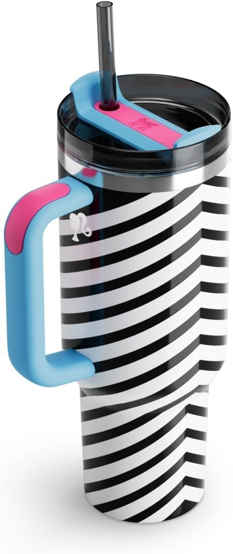 image:imageSTANLEY Quencher H20 Flow State Tumbler 30 oz Barbie Icon Handle and Straw 3Position Lid Cup Holder Compatible for Travel Insulated Stainless Steel Cup BPAFree1959 Original 40 oz