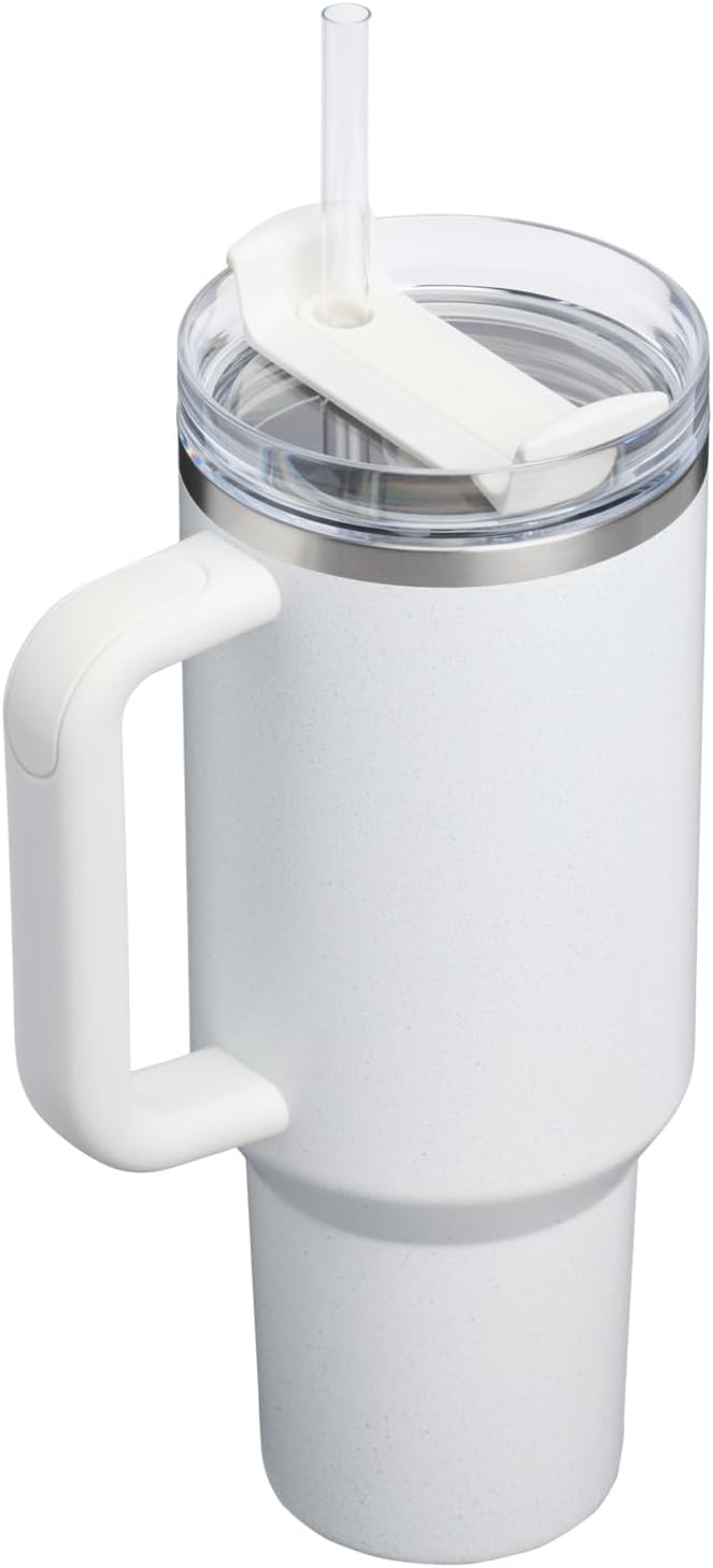 image:imageSTANLEY Quencher H20 Flow State Tumbler 40 oz Frost Sprinkle Handle and Straw 3Position Lid Cup Holder Compatible for Travel Insulated Stainless Steel Cup BPAFree