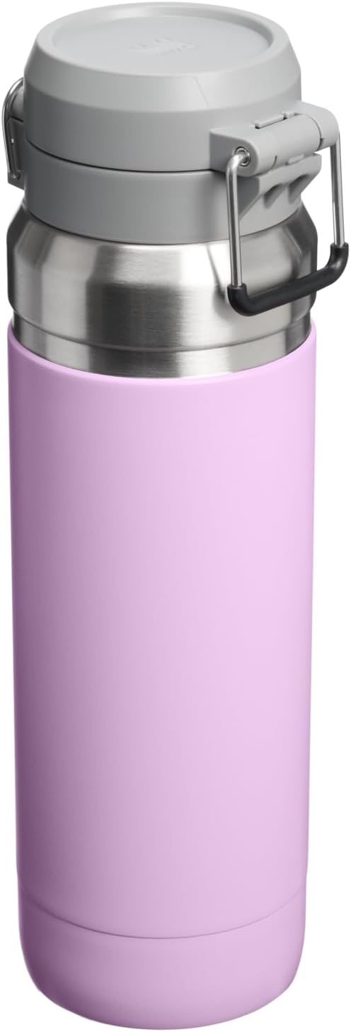image:imageSTANLEY Quick Flip GO Water Bottle 36 oz Push Button Lid Leakproof and Packable for Travel and Sports Insulated Stainless Steel BPAFree Soft Orchid