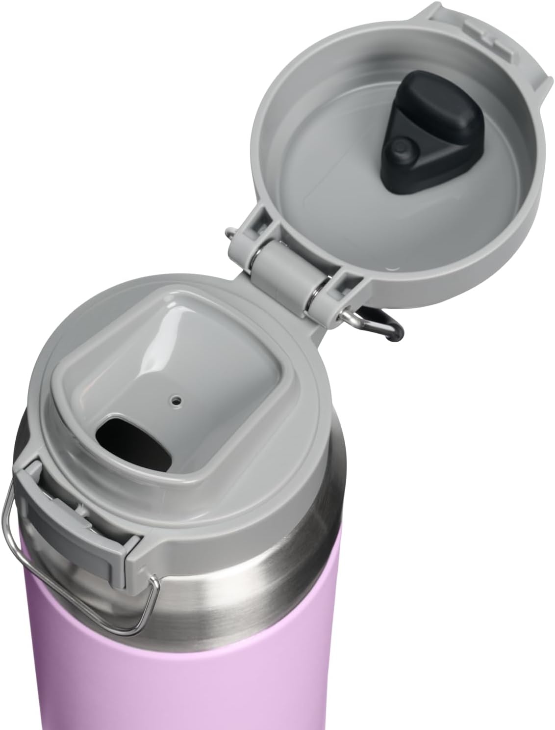 image:imageSTANLEY Quick Flip GO Water Bottle 36 oz Push Button Lid Leakproof and Packable for Travel and Sports Insulated Stainless Steel BPAFree Soft Orchid