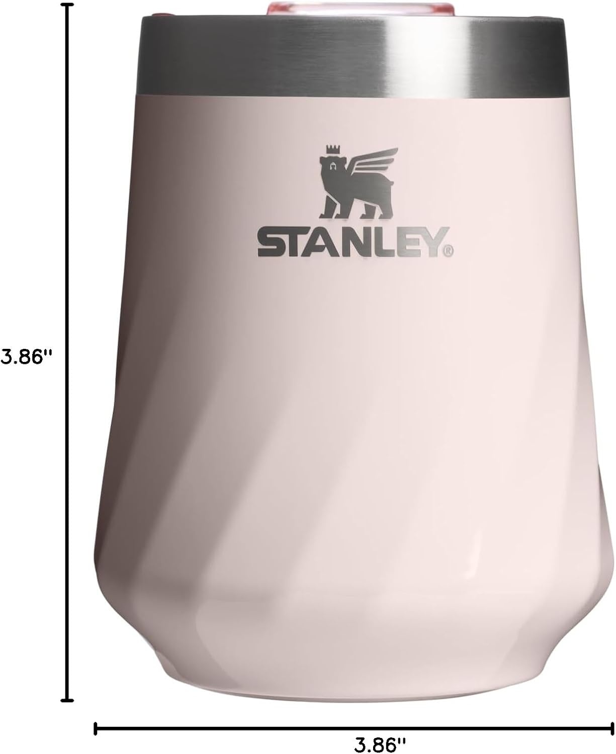 image:imageSTANLEY Reserve Wine Tumbler 11 oz Stainless Steel Travel Mug For Wine Cocktails Soda Keeps Drinks Cold for Hours BPAFree Rose QuartzRose Quartz Gloss