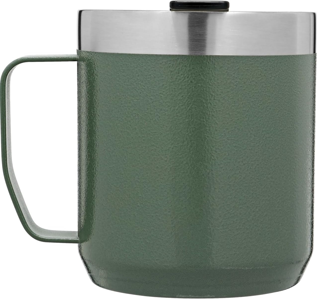 image:imageSTANLEY StayHot Camp Mug Press Fit Drink Through Lid Cup for Coffee Tea and Drinks Insulated Stainless Steel Coffee Mug BPAFreeHammertone Green