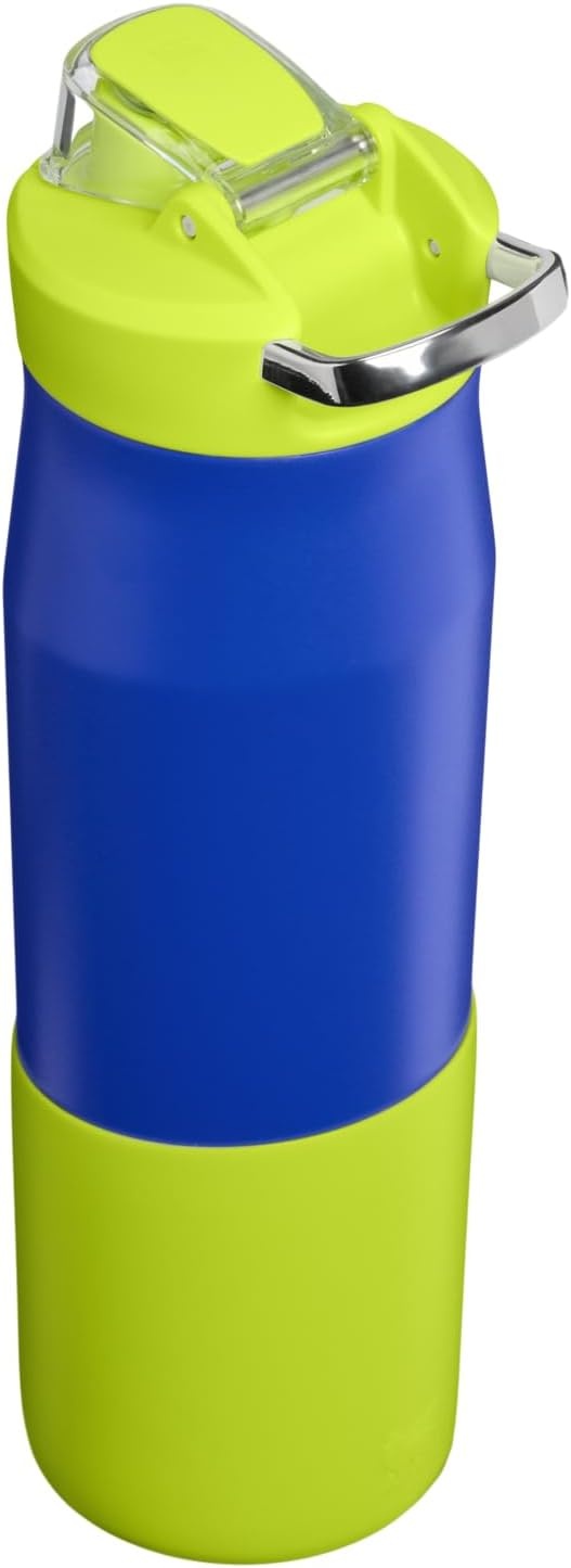 image:imageSTANLEY Vitalize Tempo Bottle 24 oz Lightweight Water Bottle ChalkCobalt Chartreuse