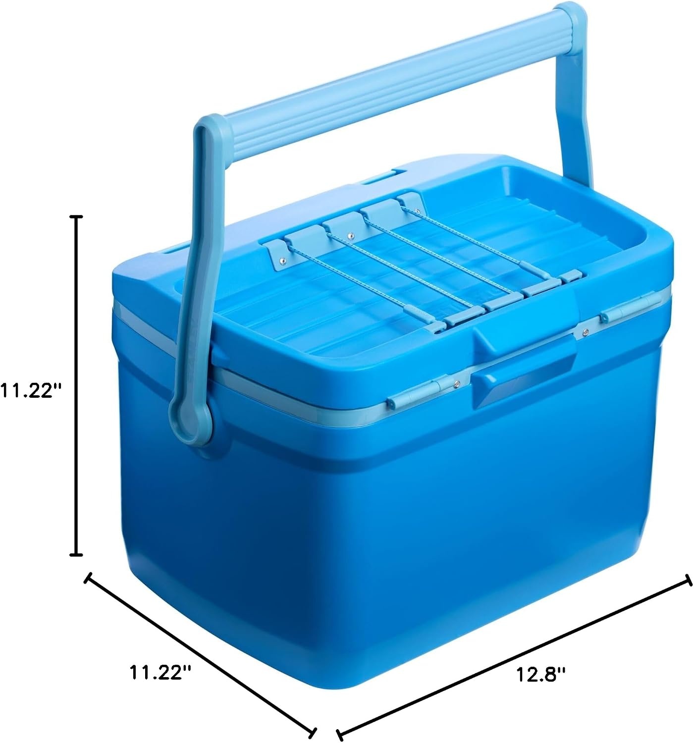 image:imageStanley Adventure Outdoor Cooler 30 qt Heavy Duty Outdoor Camping Cooler with Easy Carry Side Handles 4 Days Cooling Ice Chest for 40 Cans Flat Top Doubles as Seat BPAFree AzureAzure