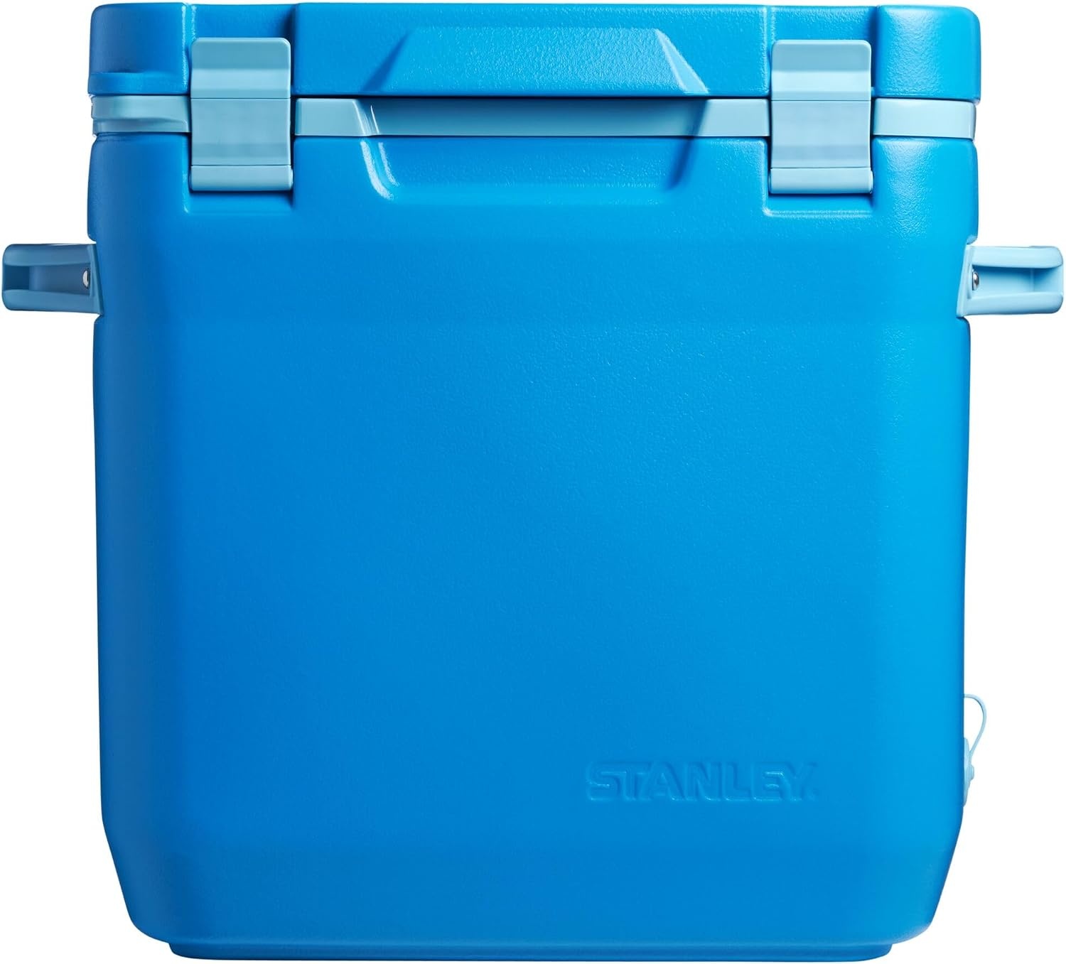 image:imageStanley Adventure Outdoor Cooler 30 qt Heavy Duty Outdoor Camping Cooler with Easy Carry Side Handles 4 Days Cooling Ice Chest for 40 Cans Flat Top Doubles as Seat BPAFree AzureAzure