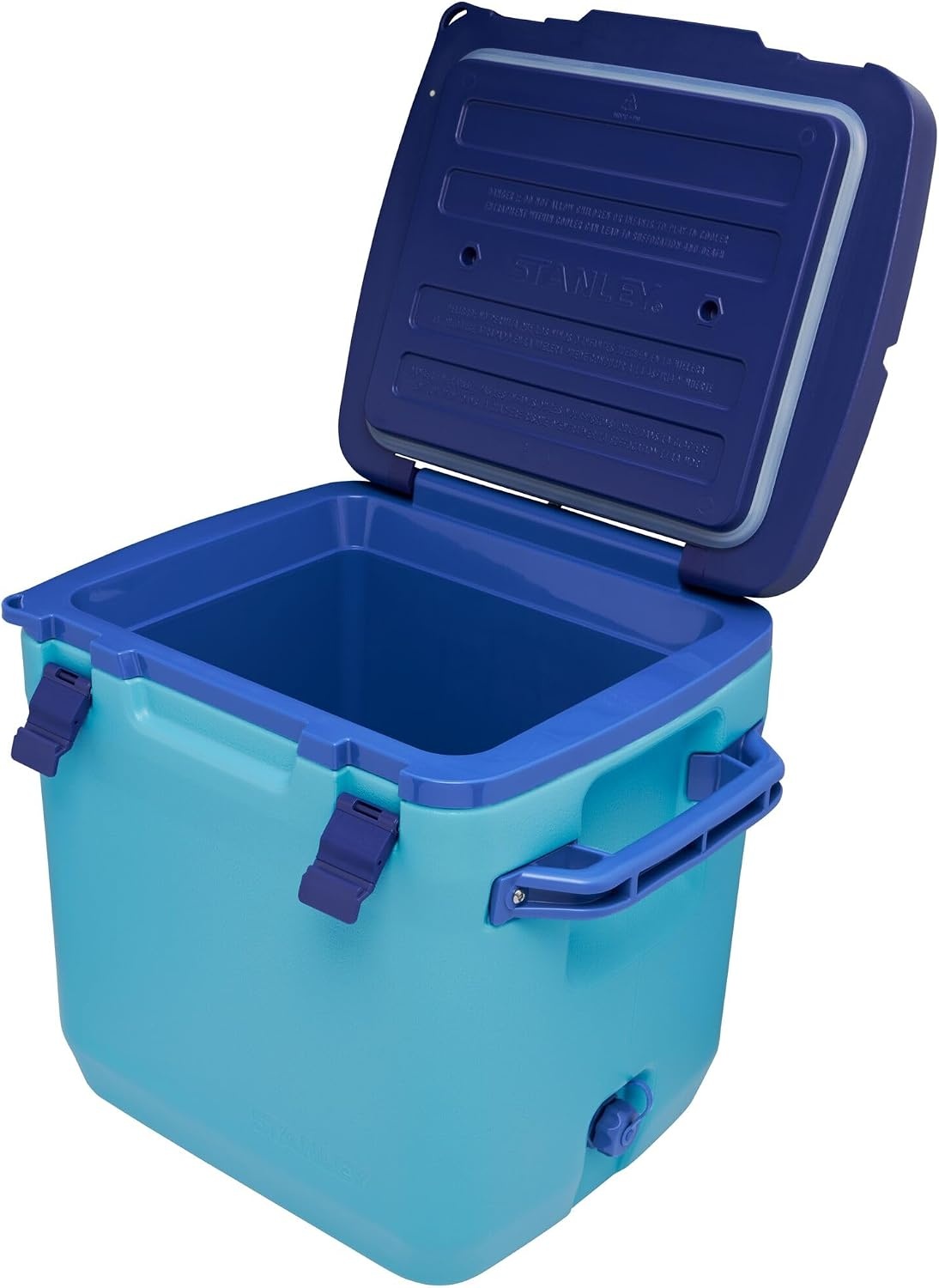 image:imageStanley Adventure Outdoor Cooler 30 qt Heavy Duty Outdoor Camping Cooler with Easy Carry Side Handles 4 Days Cooling Ice Chest for 40 Cans Flat Top Doubles as Seat BPAFree AzurePool