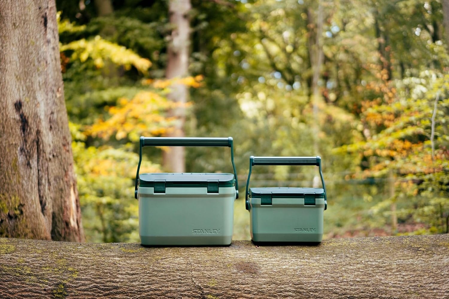 image:imageStanley Adventure Outdoor Cooler 30 qt Heavy Duty Outdoor Camping Cooler with Easy Carry Side Handles 4 Days Cooling Ice Chest for 40 Cans Flat Top Doubles as Seat BPAFree AzureAzure