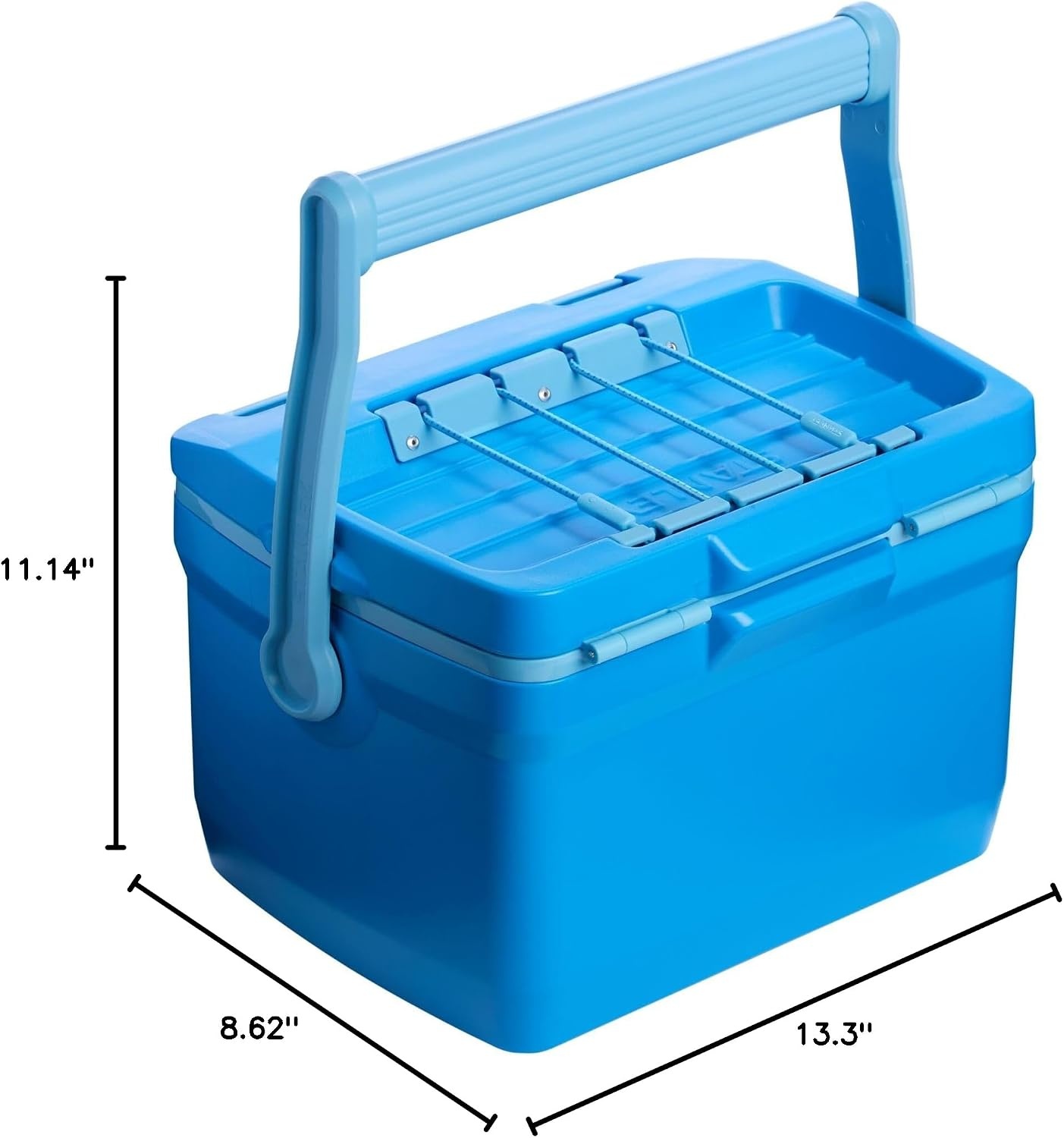 image:imageStanley Adventure Outdoor Cooler 30 qt Heavy Duty Outdoor Camping Cooler with Easy Carry Side Handles 4 Days Cooling Ice Chest for 40 Cans Flat Top Doubles as Seat BPAFree AzureAzure