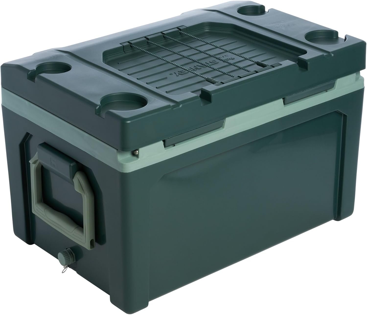 image:imageStanley Adventure Outdoor Cooler 30 qt Heavy Duty Outdoor Camping Cooler with Easy Carry Side Handles 4 Days Cooling Ice Chest for 40 Cans Flat Top Doubles as Seat BPAFree AzureSycamore