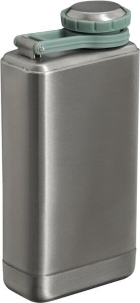image:imageStanley Adventure PreParty Flask 8 oz Leakproof Hip Flask Hinge Connected Never Lose Cap Insulated Stainless Steel Liquor Container BPAFree AzureStainless Steel