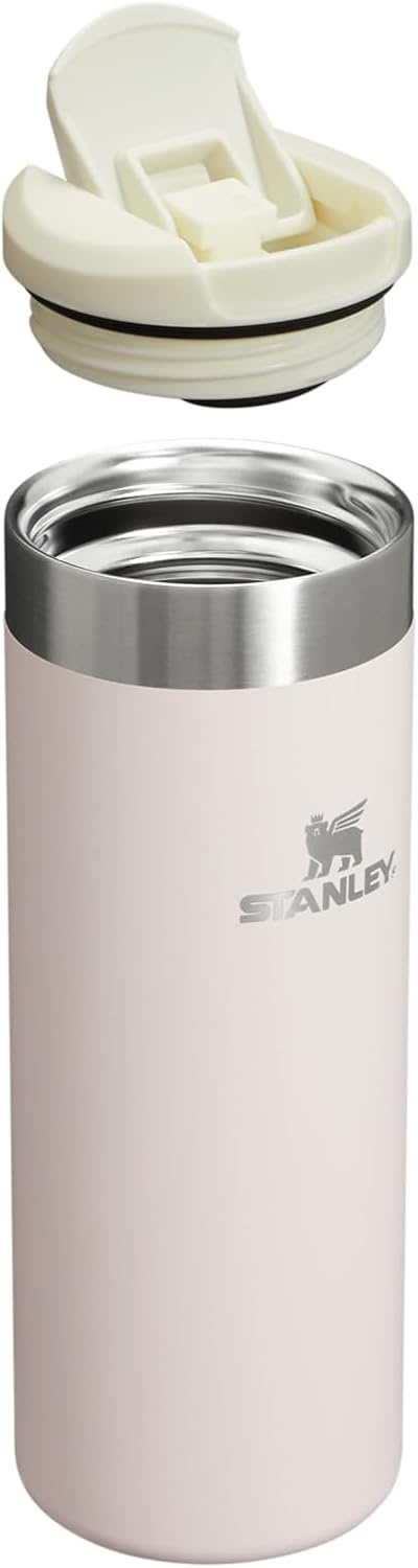 image:imageStanley AeroLight Transit Bottle 16 oz Locking Drink Through Lid Leak Resistant Water Bottle or Coffee Travel Mug Lightweight Insulated Stainless Steel BPAFree Rose Quartz16 Ounces