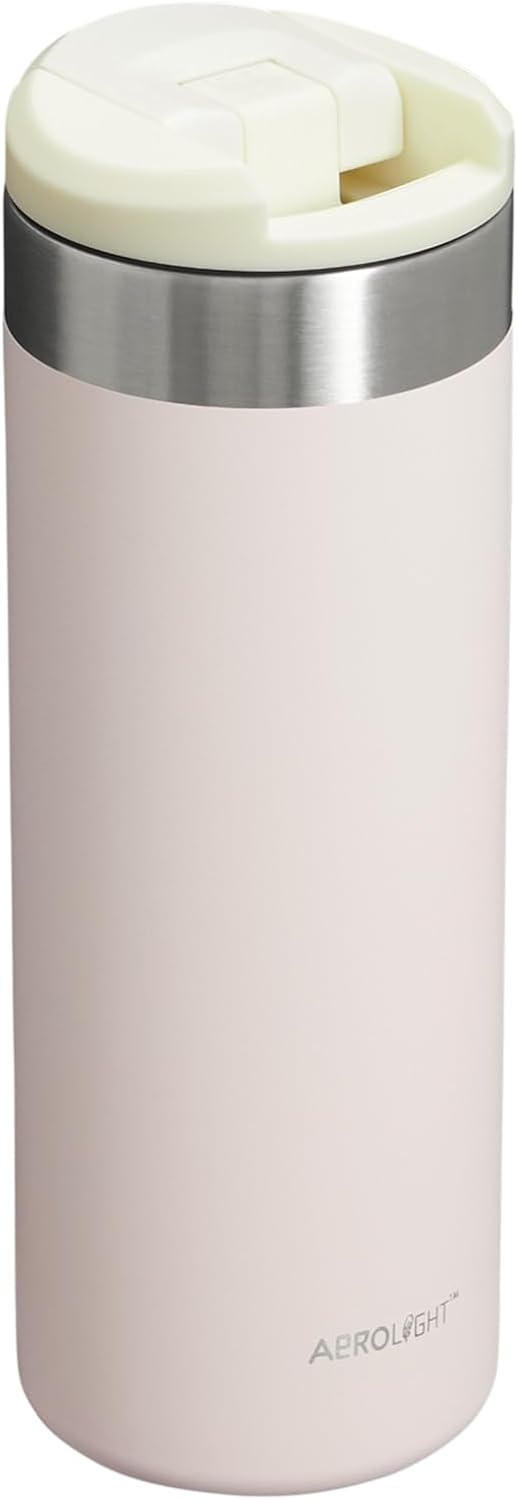 image:imageStanley AeroLight Transit Bottle 16 oz Locking Drink Through Lid Leak Resistant Water Bottle or Coffee Travel Mug Lightweight Insulated Stainless Steel BPAFree Rose Quartz16 Ounces