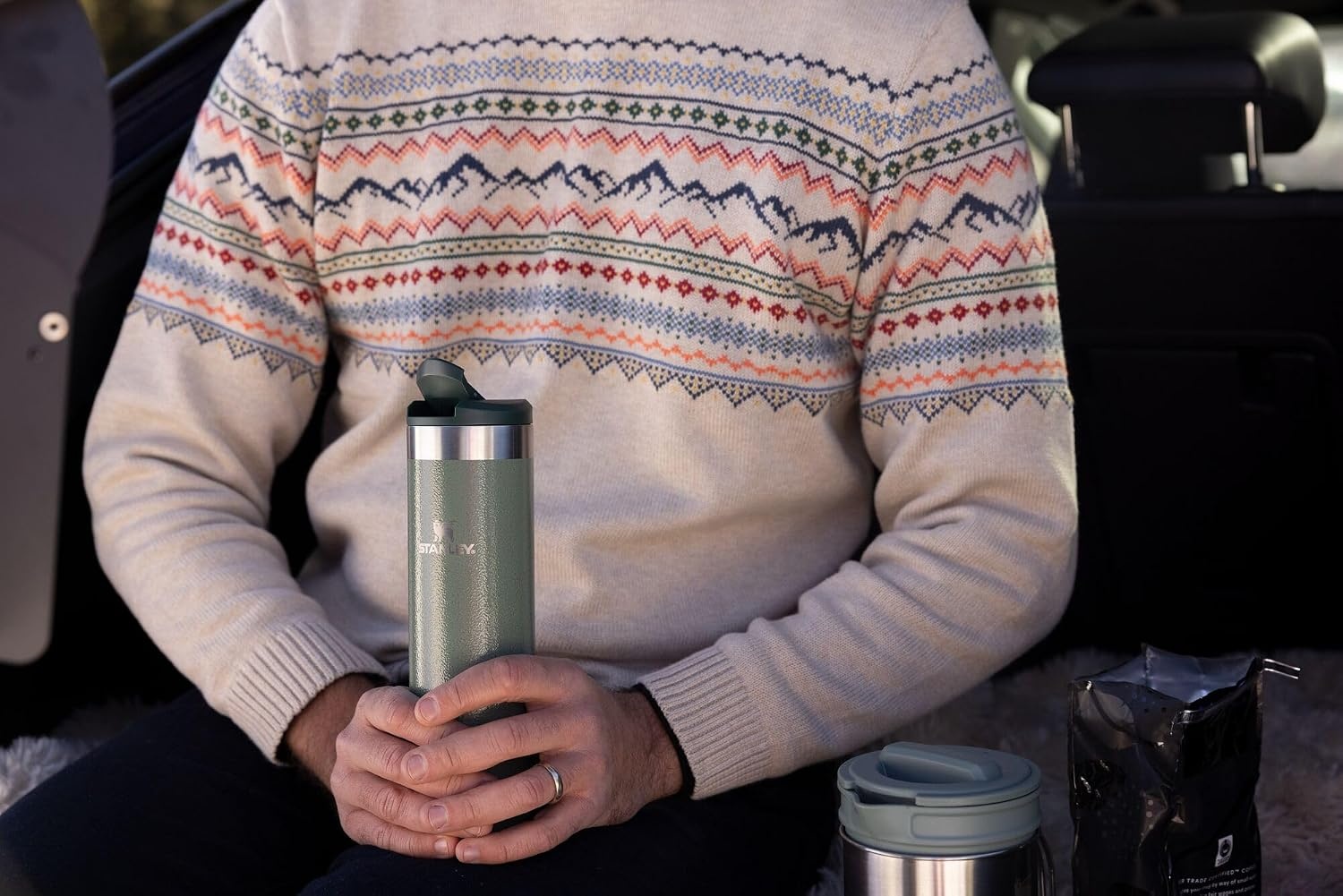 image:imageStanley AeroLight Transit Bottle 16 oz Locking Drink Through Lid Leak Resistant Water Bottle or Coffee Travel Mug Lightweight Insulated Stainless Steel BPAFree Rose Quartz16 Ounces
