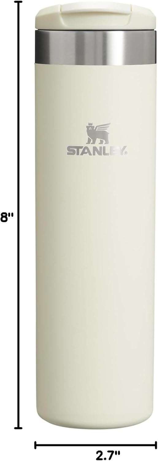 image:imageStanley AeroLight Transit Bottle 20 oz Locking Drink Through Lid Leak Resistant Water Bottle or Coffee Travel Mug Lightweight Insulated Stainless Steel BPAFree Cream Locking20 Ounces