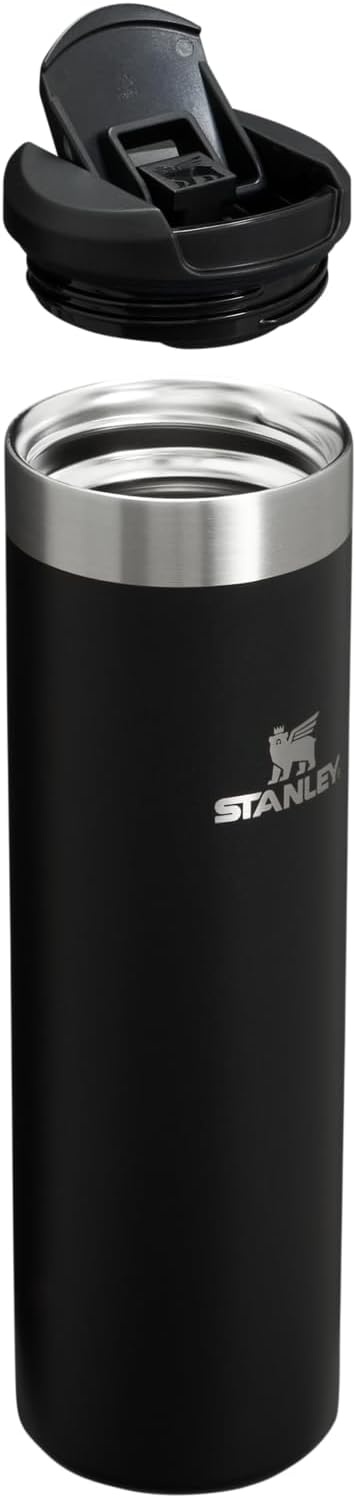 image:imageStanley AeroLight Transit Bottle 20 oz Locking Drink Through Lid Leak Resistant Water Bottle or Coffee Travel Mug Lightweight Insulated Stainless Steel BPAFree Rose QuartzBlack