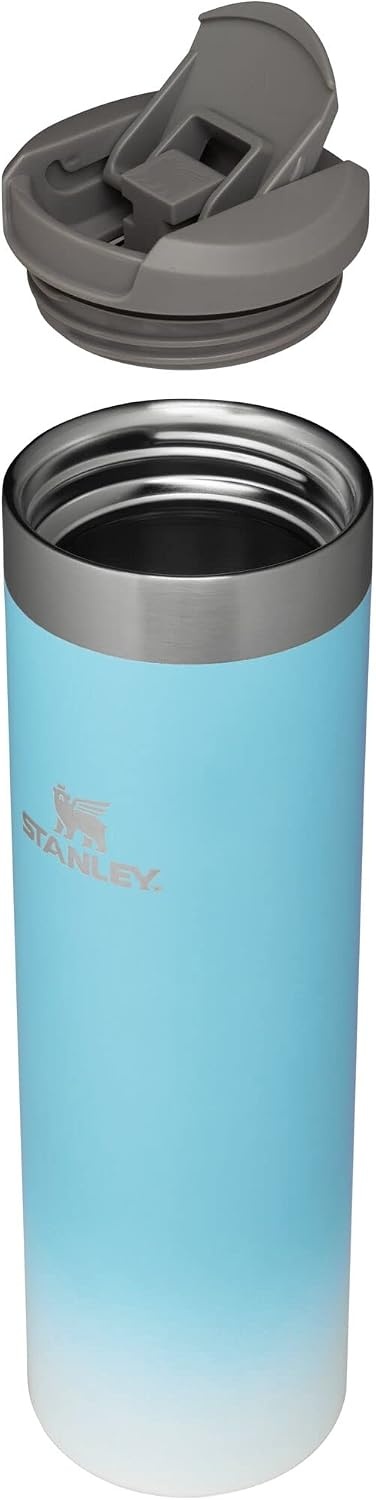 image:imageStanley AeroLight Transit Bottle 20 oz Locking Drink Through Lid Leak Resistant Water Bottle or Coffee Travel Mug Lightweight Insulated Stainless Steel BPAFree Rose QuartzPool