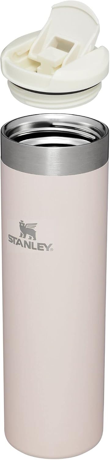 image:imageStanley AeroLight Transit Bottle 20 oz Locking Drink Through Lid Leak Resistant Water Bottle or Coffee Travel Mug Lightweight Insulated Stainless Steel BPAFree Rose QuartzRose Quartz Glimmer