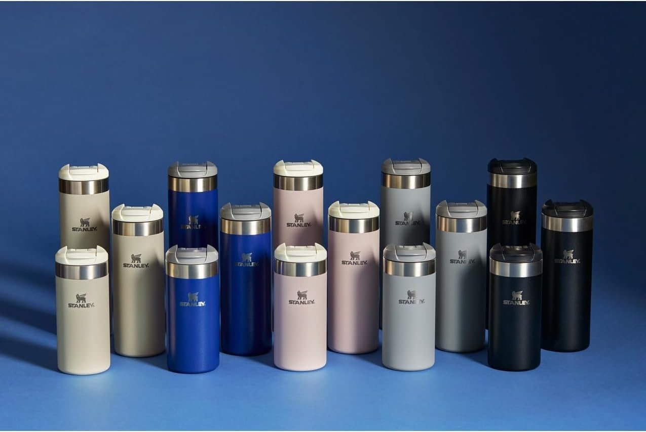 image:imageStanley AeroLight Transit Bottle 20 oz Locking Drink Through Lid Leak Resistant Water Bottle or Coffee Travel Mug Lightweight Insulated Stainless Steel BPAFree Rose QuartzTwilight