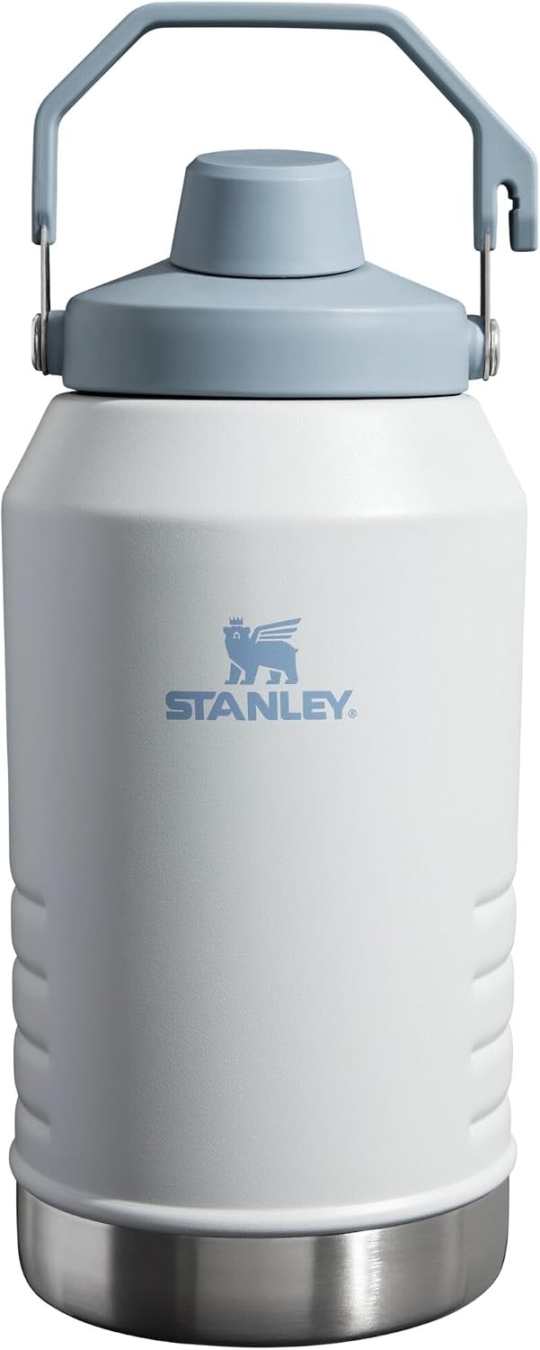 image:imageStanley IceFlow Fast Flow Jug with Handle 96 oz Twist On Angled Spout Lid Leakproof for Travel and Sports Insulated Stainless Steel BPAFree Rose QuartzFog