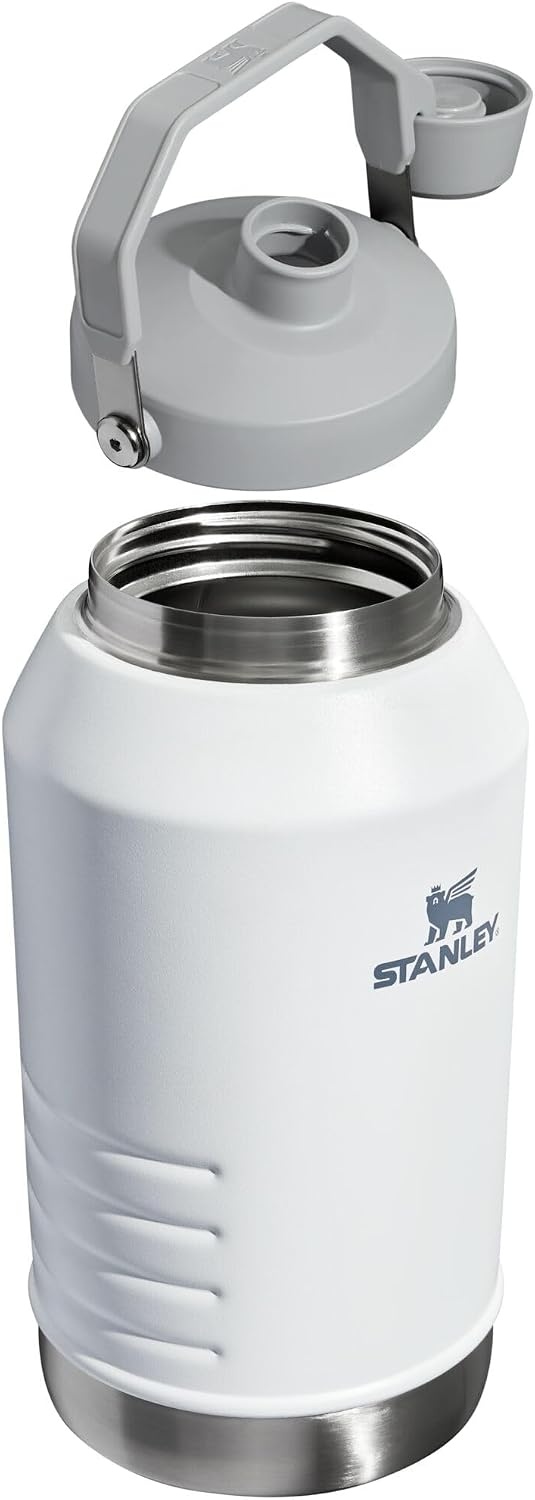 image:imageStanley IceFlow Fast Flow Jug with Handle 96 oz Twist On Angled Spout Lid Leakproof for Travel and Sports Insulated Stainless Steel BPAFree Rose QuartzPolar