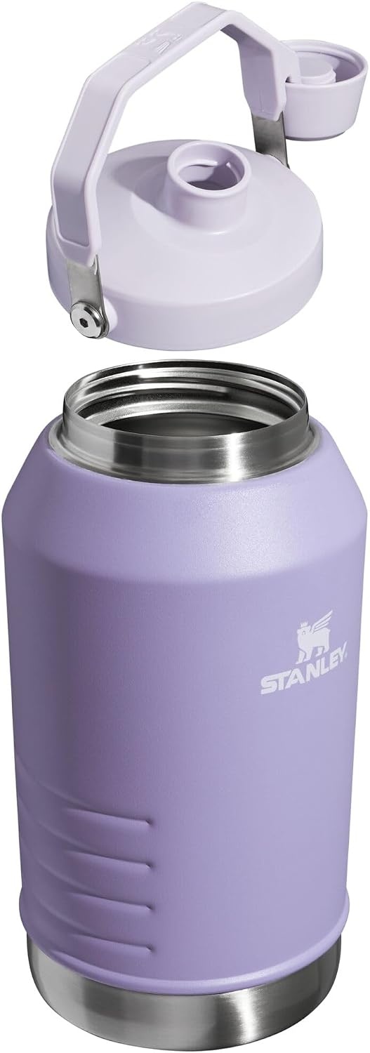image:imageStanley IceFlow Fast Flow Jug with Handle 96 oz Twist On Angled Spout Lid Leakproof for Travel and Sports Insulated Stainless Steel BPAFree Rose QuartzLavender