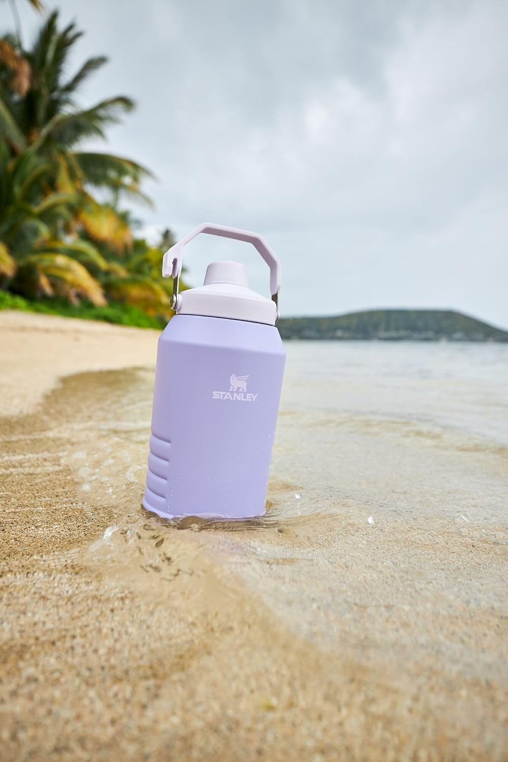 image:imageStanley IceFlow Fast Flow Jug with Handle 96 oz Twist On Angled Spout Lid Leakproof for Travel and Sports Insulated Stainless Steel BPAFree Rose QuartzLavender