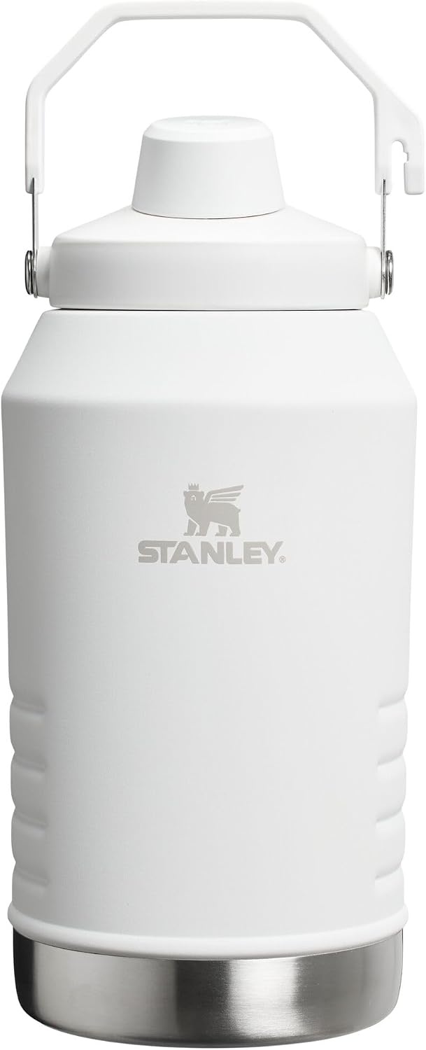 image:imageStanley IceFlow Fast Flow Jug with Handle 96 oz Twist On Angled Spout Lid Leakproof for Travel and Sports Insulated Stainless Steel BPAFree Rose QuartzFrost 20