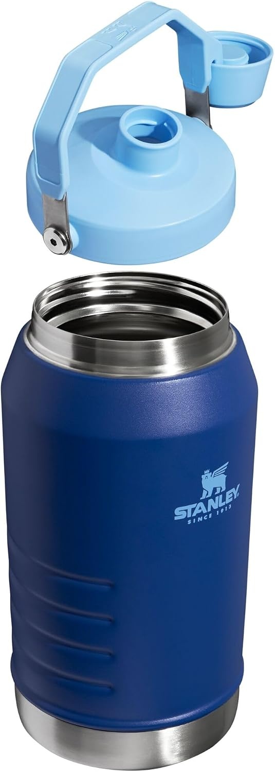 image:imageStanley IceFlow Fast Flow Jug with Handle 96 oz Twist On Angled Spout Lid Leakproof for Travel and Sports Insulated Stainless Steel BPAFree Rose QuartzLapis