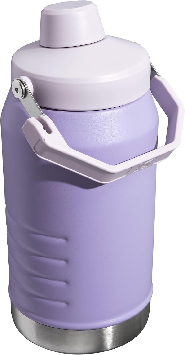 image:imageStanley IceFlow Fast Flow Jug with Handle 96 oz Twist On Angled Spout Lid Leakproof for Travel and Sports Insulated Stainless Steel BPAFree Rose QuartzLavender