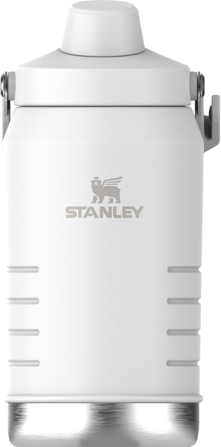 image:imageStanley IceFlow Fast Flow Jug with Handle 96 oz Twist On Angled Spout Lid Leakproof for Travel and Sports Insulated Stainless Steel BPAFree Rose QuartzFrost 20
