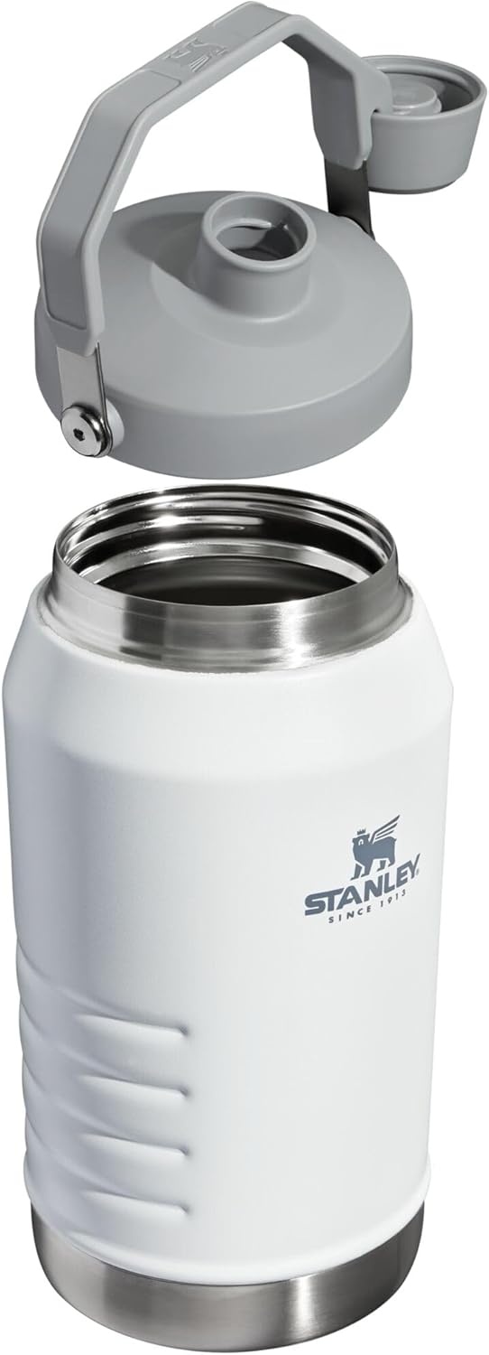 image:imageStanley IceFlow Fast Flow Jug with Handle 96 oz Twist On Angled Spout Lid Leakproof for Travel and Sports Insulated Stainless Steel BPAFree Rose QuartzPolar