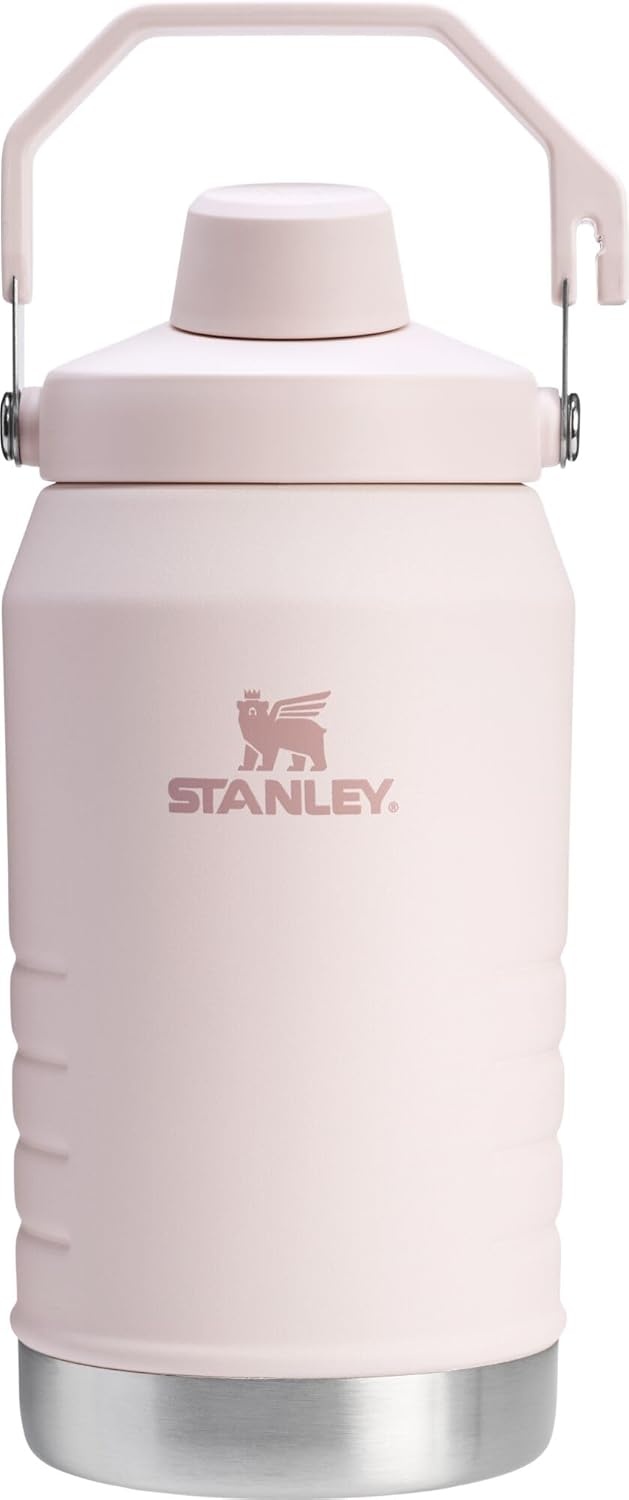 image:imageStanley IceFlow Fast Flow Jug with Handle 96 oz Twist On Angled Spout Lid Leakproof for Travel and Sports Insulated Stainless Steel BPAFree Rose QuartzRose Quartz 20